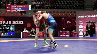 1/4 GR - 63 kg: A. PECHURENKA (BLR) v. N. OEHLEN (SWE)