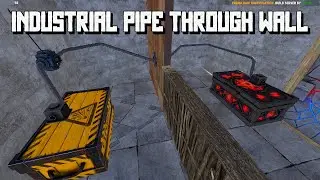 Industrial PIPE THROUGH WALL in Rust