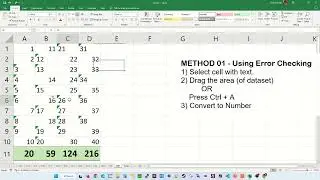 Fix text-formatted numbers - Excel Tips and Tricks