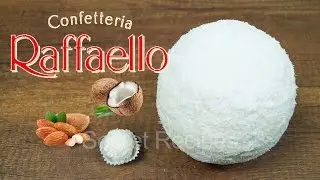 Гигантская Рафаэлло. Как сделать огромную конфету Рафаэлло дома | Giant candy Raffaello