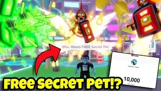 Noob Gives FREE SECRET PET in Clicker Simulator - 10,000 SUBS Special! (Roblox)