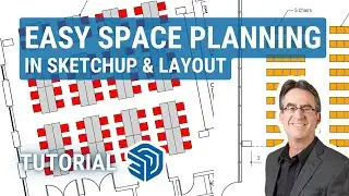 Easy 2D SPACE PLANNING in SketchUp and LayOut (Full Workflow)