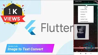 Flutter Image to Text Converter by Sample Code | Flutter | Flutter 2021