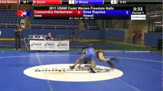 Cadet Women 115 - Bree Rapoza (HI) vs. Cassy Herkelman (IA)