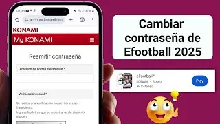 Como RECUPERAR mi CUENTA de eFOOTBALL 2024 | Cómo cambiar la contraseña de efootball 2024