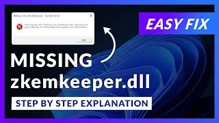 zkemkeeper.dll Error Windows 11 | 2x FIX | 2023