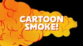 Cartoon Smoke And Text Transition Template for Premiere Pro