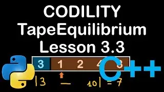 Tape Equilibrium in Python and C++ Codility Lesson 3
