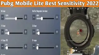 New Best Sensitivity Settings Pubg Mobile Lite 2022 | Best Sensitivity For All Devices | Pubg Lite