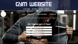 day15: Gym Website uisng html and css