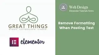 Paste Text without the formatting in Elementor & WordPress