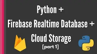 Firebase Realtime Database and Cloud Storage Python tutorial: Combine the two features [part1]