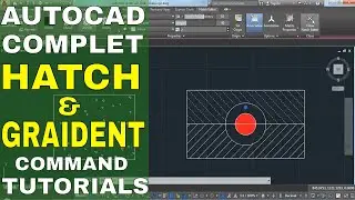 Hatch and Gradient command in Autocad |autocad tutorials