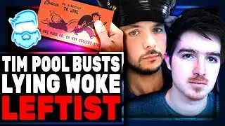 Tim Pool BUSTS Woke Anti-Cop Leftist LYING After Using Girlfriend As Human Shield!