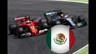 Mexico GP Start Hamilton & Vettel CRASH LAP 1 DRAMA