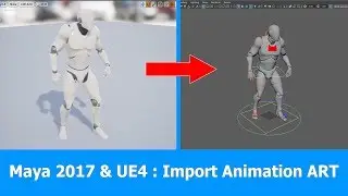 Maya 2017 Import Animation for Unreal Engine with ART