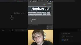 Noob vs Pro artist: making keyboard #blendertutorial #blender #blendercommunity #blend3d #b3d