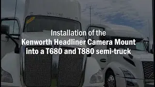 Samsara CM32 & Lytx ER-SF300 Camera Headliner Mount Installation | Kenworth T680