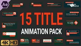 Top 15 title animations pro - Free Download After Effects Templates