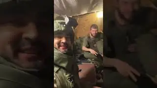 Попали под обстрел. Сломалась машина ребята приютили в блиндаже.