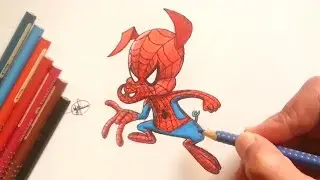 How To Draw SPIDER-HAM ( Into the Spider-Verse ) | step by step