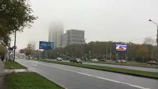 Город накрывает туман