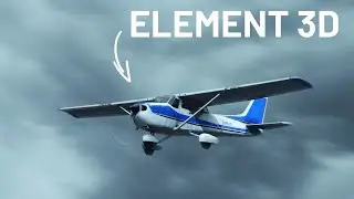 Airplane in Storm - Element 3D & After Effects - Tutorial Coming Soon!