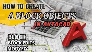 How to create a block any object in AutoCAD! 