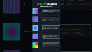 Types of Gradient  #html #css #htmldesign #uiux #uidesign #uxdesign #gradientcolor #trending