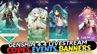 [Hindi] Genshin 4.4 Livestream Codes , Events , Upcoming Banners (Summary)