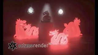 Octane Render - Cinema 4D - Emission Material - Area light - ies light