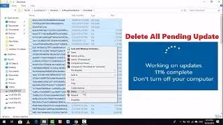 How to Delete Pending Updates Files on Windows 10