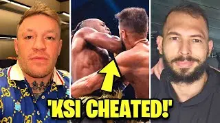 World Reacts to KSI VS Joe Fournier Fight | Conor McGregor & Andrew Tate