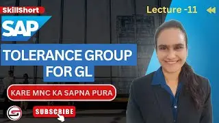 SAP FICO Full Tutorial in Hindi | SAP FICO for Beginners | Tolerance Group for GL
