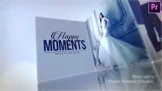 Photo Gallery Slideshow for Adobe Premiere Pro MOGRT [ perfect for wedding story or fashion promo ]
