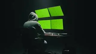 Hacker | Green Screen | Screens | Computer | Free Stock Video Footage 4K [ No Copyright ]