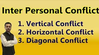 Inter Personal Conflict || Vertical Conflict, Horizontal conflict & Diagonal Conflict 