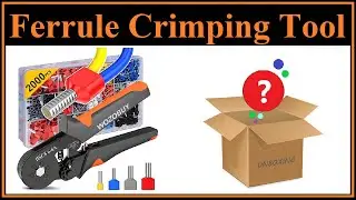 Hexagonal Self Adjustable Ratchet Ferrule Crimping Tool Kit 23 10AWG 0 25 6mm² Unboxing