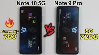 Redmi Note 10 5G vs Redmi Note 9 Pro PUBG TEST - Dimensity 700 vs SD 720G PUBG MOBILE TEST🔥