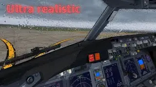 X-Plane 11 | Ultra Realistic Rainy Departure | Librain | Reshade | VStates