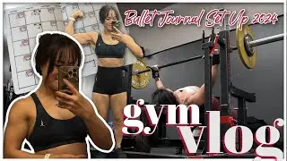 GYM VLOG Bench Session | Planner Set Up 2024