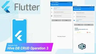 Flutter Hive DB CRUD Operation 3 by Sample Code | Flutter Tutorial | Flutter 2022