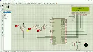 Water Level Indicator & Controller with 89C51 | Simulation | Water pump controller