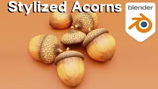 How to Make Stylized Acorns in Blender (Tutorial)