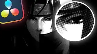 Create a DOTTED HALFTONE Comic Effect | DaVinci Resolve