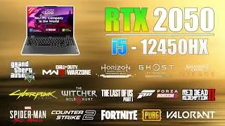 Lenovo LOQ i5 12th Gen 12450HX RTX 2050 Gaming Test in 15 Games in 2024