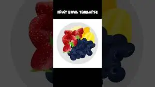 Fruit Bowl Drawing Process using Procreate