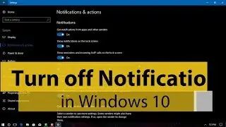 How to Turn off Notification and System Sounds in Windows 10 | Windows Tutorial