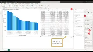 Hide total of single column in a matrix visual Power BI