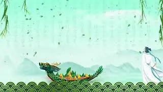 Chinese Dragon Boat Festival Illustration Animation Background Video | Copyright Free Backgrounds